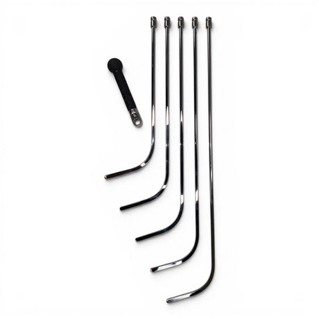Anson PDR Door Lord compact hub set with five chrome bladed tools and a black handle for precision dent repair.