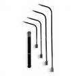 Anson PDR Tequila Tools Door Lord Sharp Hub Set with Tactical Guerrilla Grip, featuring four metal rods of varying lengths with sharp tips and a textured black handle.