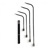 Anson PDR Tequila Tools Door Lord Sharp Hub Set with Tactical Guerrilla Grip, featuring four metal rods of varying lengths with sharp tips and a textured black handle.