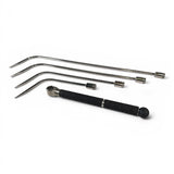 Anson PDR Tequila Tools Door Lord Sharp Hub Set with Tactical Guerrilla Grip, featuring four metal rods of varying lengths and tips, and a black textured handle.