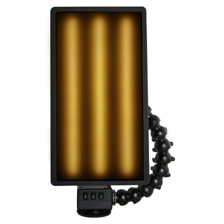 Anson PDR Elimadent V2 PDR light board with warm center and cool offset LEDs. Features a flexible gooseneck arm and suction cup mount.