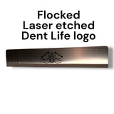 Anson PDR metal window guard with a laser-etched Dent Life skull logo and durable flocked finish for paintless repair