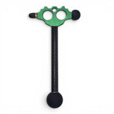 Anson PDR Tactical Blending Hammer in green with a carbon fiber handle, featuring rubber tips and a modular design.