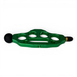 Anson PDR green anodized aluminum tactical blending hammer with rubber tips for professional paintless dent repair