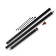 Anson PDR Hail King Rod 4.0 carbon fiber PDR rod with twist lock, extenders, and whale tail accessories.