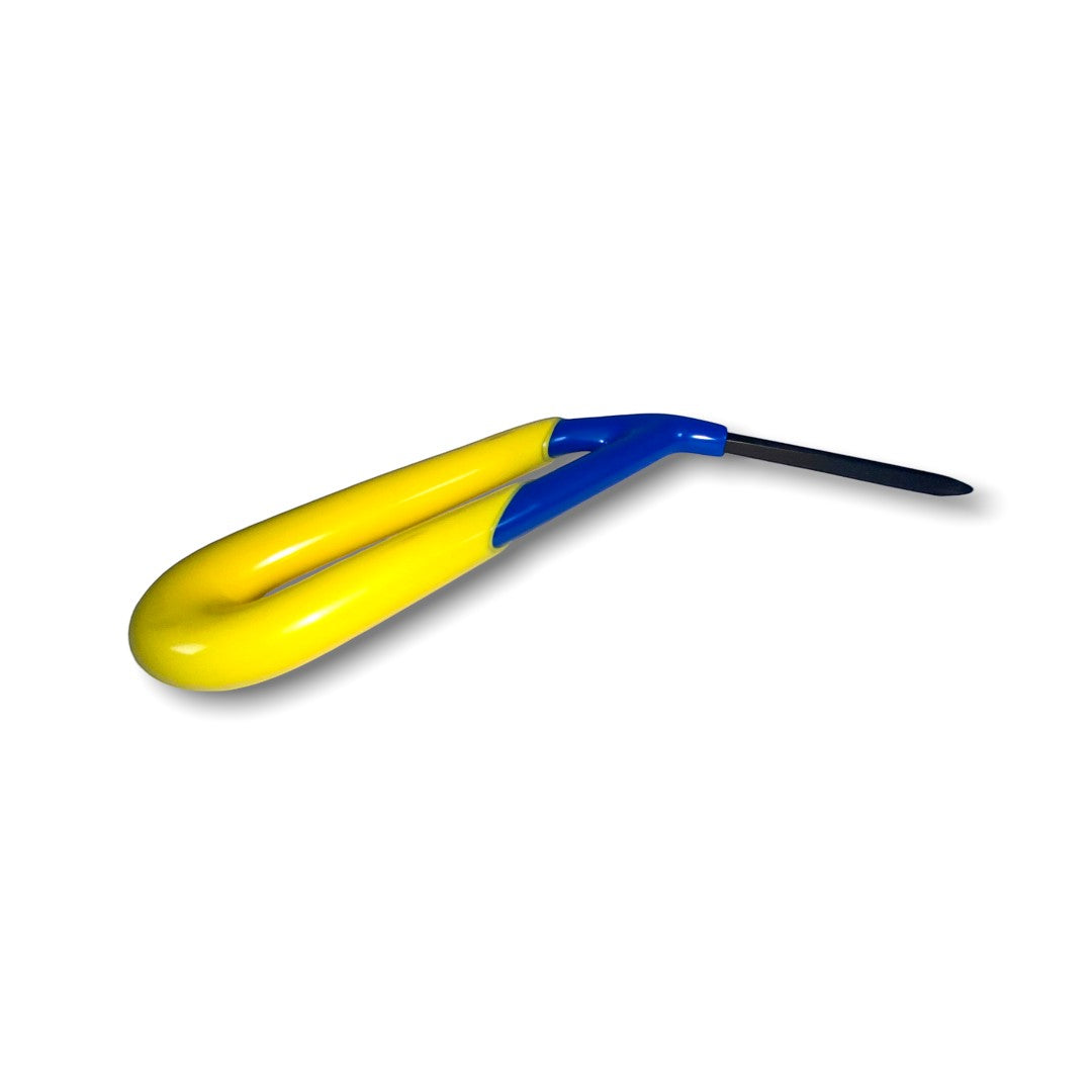 Anson PDR yellow and blue hand tool with diamond tip for PDR work. Fits tight spots.