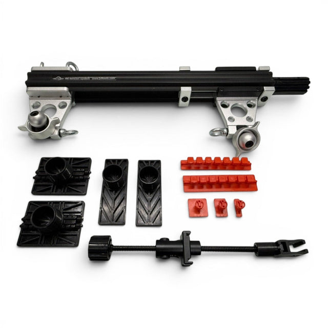Anson PDR JVF Mini Re-tension system kit with black plastic feet, red tabs, and metal/black tension tool.