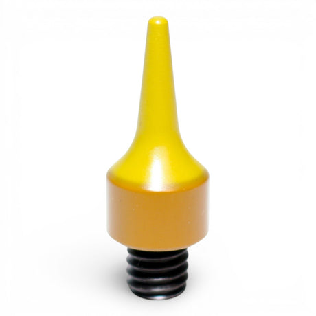 Anson PDR yellow knockdown tip with a threaded base, made from Match Grade material.