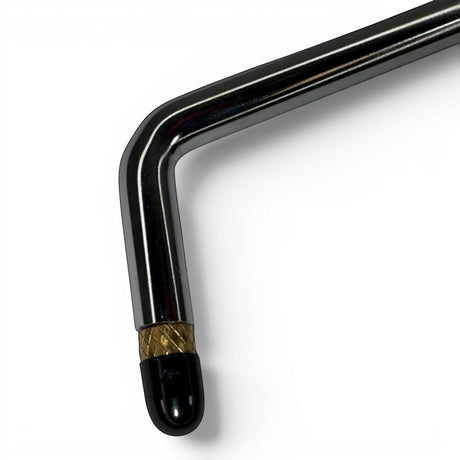 Anson PDR stainless steel paintless dent repair rod with angled tip and black protective cap.