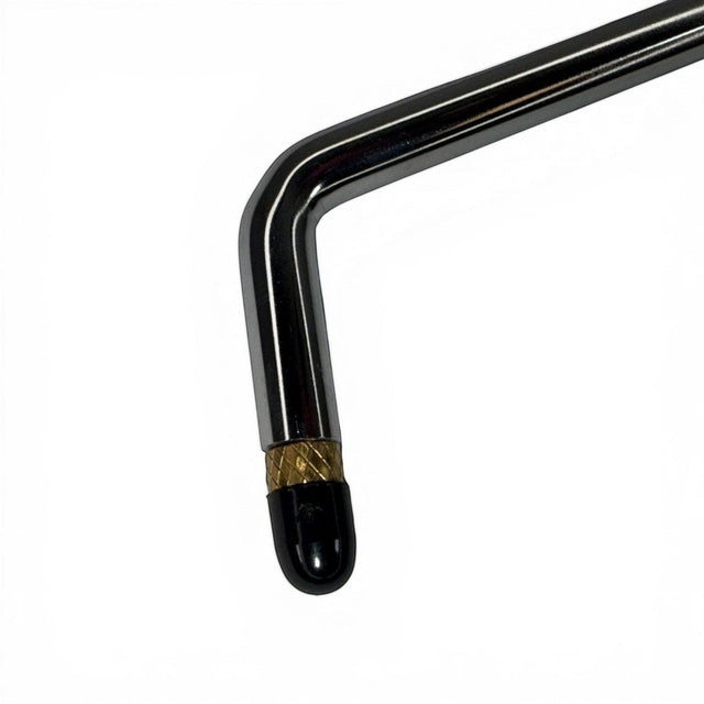 Anson PDR stainless steel paintless dent repair rod with angled tip and black protective cap.