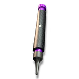 Anson PDR Dent Vision ShockBlocker knockdown tool in purple with a carbon fiber sleeve and magnetic feature.