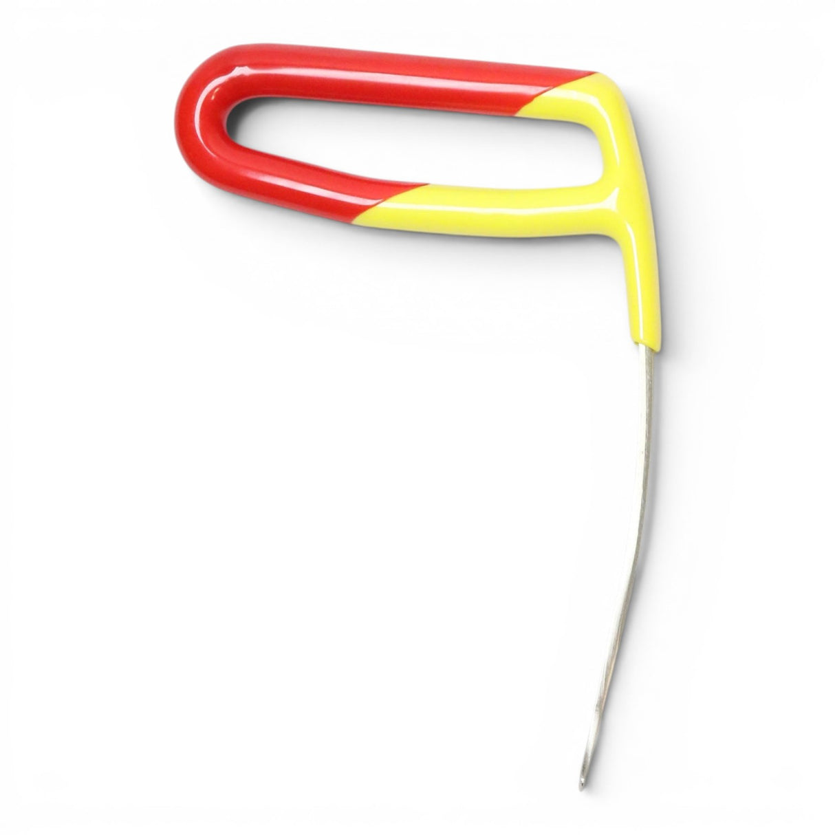 Anson PDR Tequila Rattlesnake Tail PDR tool with red and yellow handle and metal tip.