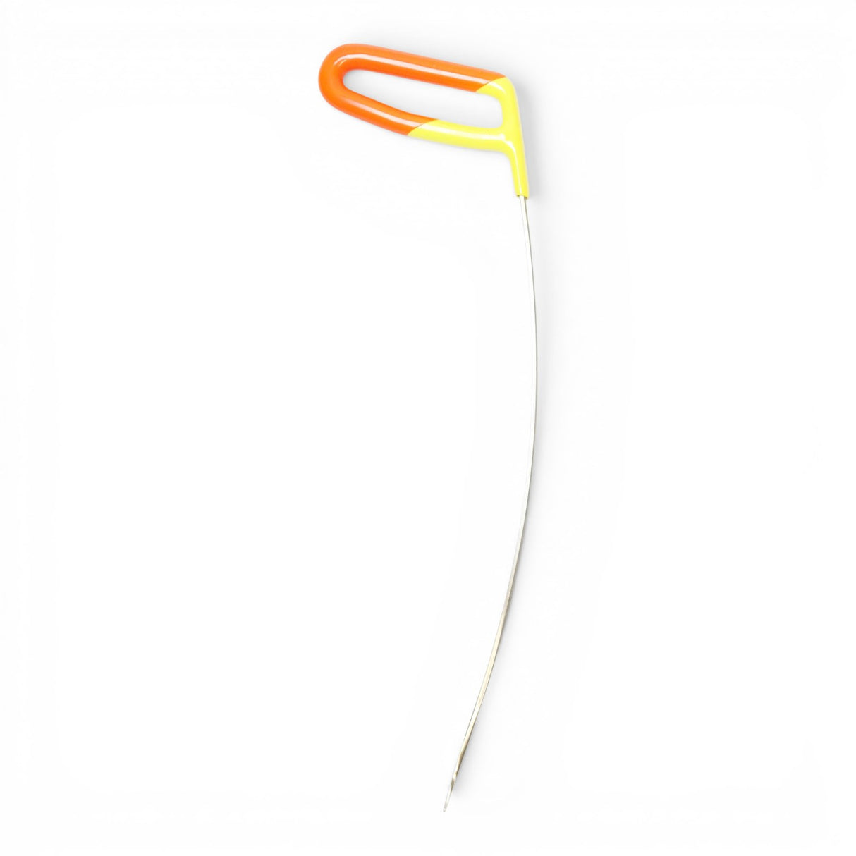 Anson PDR Tequila Rattlesnake Tail PDR tool with orange and yellow handle and thin metal rod.