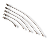 Anson PDR Rattlesnake 1 1/4" tail PDR tools, set of 5 metal whale tail rods with compact hubs.