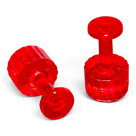 Anson PDR Dead on Dead Center 9mm red glue tabs for precise paintless dent repair finishing