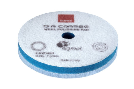 Anson PDR Rupes D-A COARSE wool polishing pad with blue foam backing for dual action paint defect removal