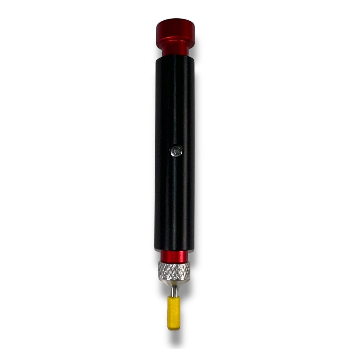 Anson PDR Dent Vision ShockBlocker X4 knockdown tool with red accents, black body, and yellow tip for PDR work.