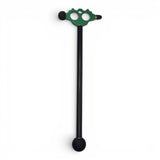 Anson PDR Tactical Blending Hammer with a green anodized aluminum head, carbon fiber handle, and rubber tips.