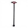 Anson PDR Tactical Blending Hammer with a red anodized aluminum head, carbon fiber shaft, and black rubber tips.
