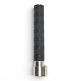 Anson PDR black tactical inline grip handle with X-FLOCK rubber grip and stainless steel base.