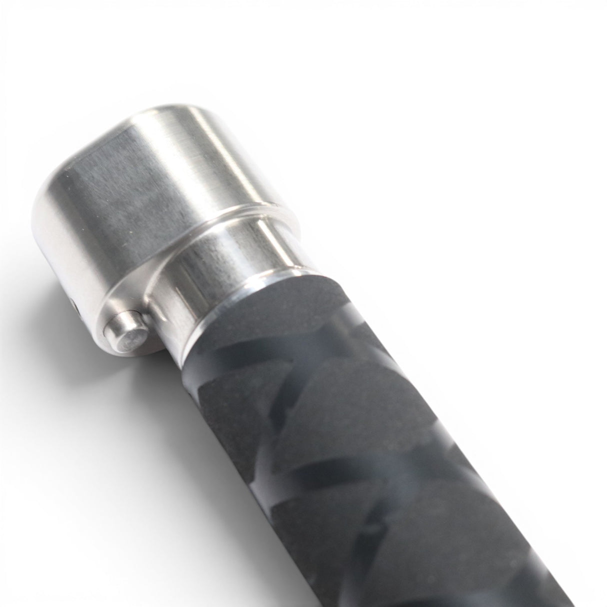 Anson PDR tactical inline grip handle with X-FLOCK rubber grip and stainless steel end.