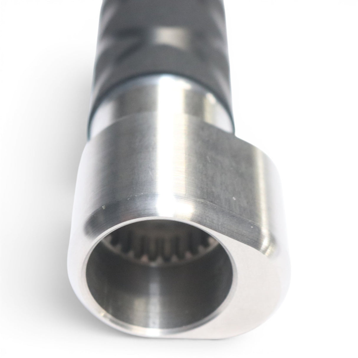 Anson PDR tactical inline grip handle with X-FLOCK rubber grip, stainless steel and aluminum construction.