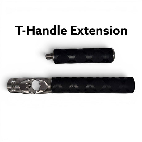 Anson PDR Tequila Econoline compact indexing handle with stainless steel head and black x-grip textured handle