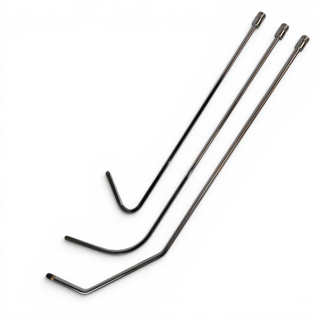 Anson PDR Tequila Compact HUB stainless steel rods in 17, 21, and 24-inch lengths with interchangeable tips.