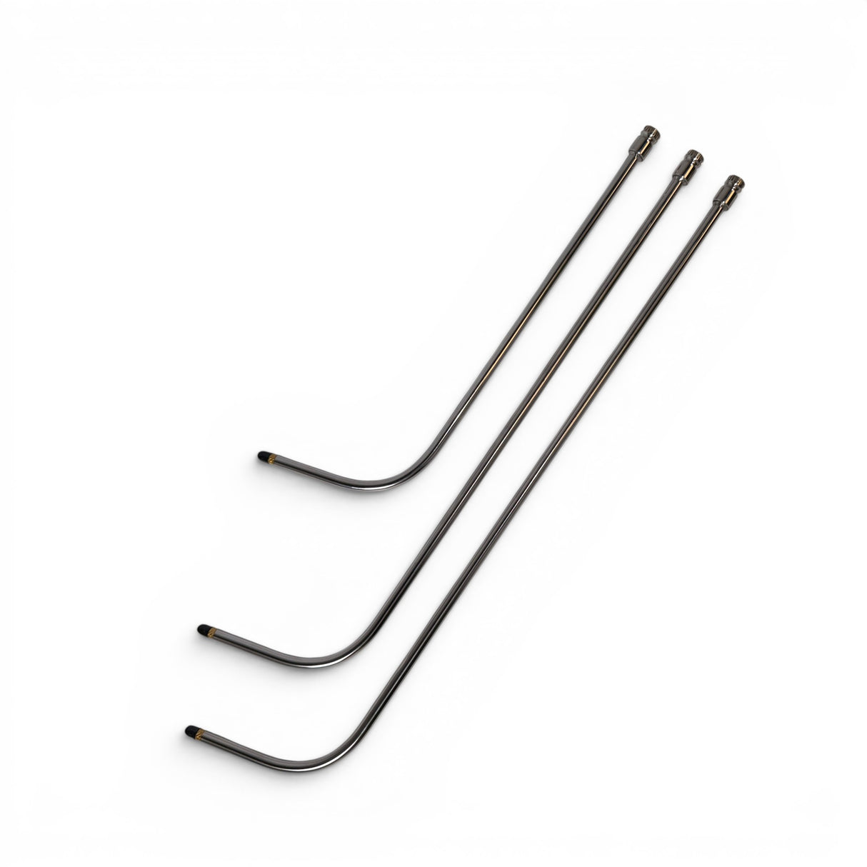 Anson PDR Tequila Compact HUB stainless steel Door Lord rods in 16, 22, and 25 inch lengths with interchangeable tips.