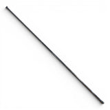 Anson PDR Tequila double header rod handle, black metal, available in multiple lengths, with two screws for pushing tips.