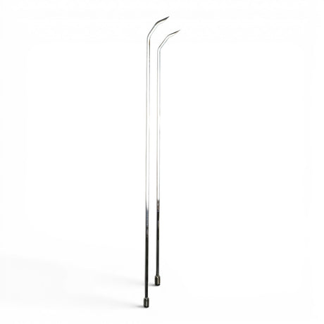 Anson PDR TEQUILA DOUBLE SHOT SHARP HUB XL SET stainless steel rods with double bend and sharp tips.