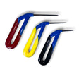 Anson PDR Tequila FvD set of 3 hand tools with diamond sharp tips and blue, red, yellow, black handles.