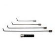 Anson PDR TEQUILA 7/32 Cyclone Hub Tool Set with Tactical Inline Handle, 4 metal rods of varying lengths with L-shaped tips and silver connectors, plus a black textured handle.