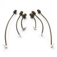 Anson PDR Tequila Indexing Hub Arched Hand Tool 1/4" Hub Set with pointed tips and knurled ends.