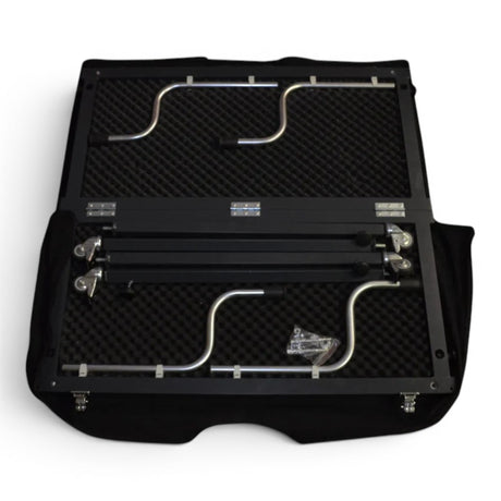Anson PDR TK Tools hood stand components packed inside a protective carrying case for transport and storage
