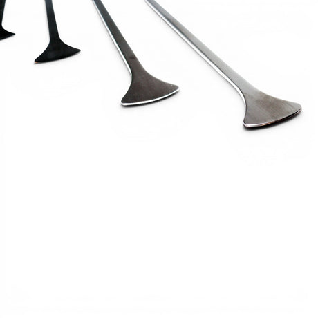 Anson PDR Tequila Stainless Steel Whale Tail PDR tool, 1 1/4" wide, 28" long, with sharpened tips and hub end.