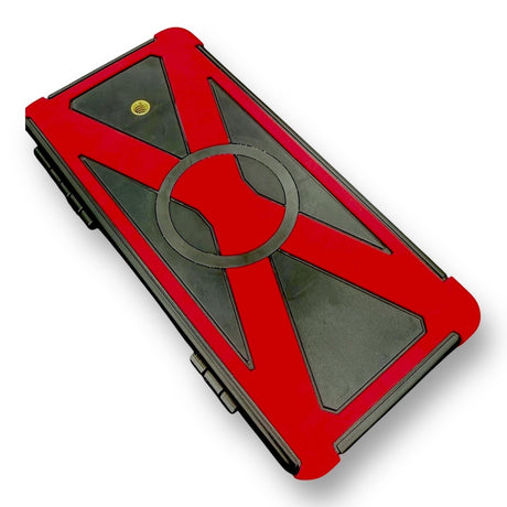 Anson PDR Elimadent X-Factor Flip Light with red and black casing, featuring adjustable warm and cool LEDs for PDR work.
