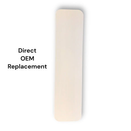 Anson PDR X-Factor white acrylic lens, 48" x 12", double-sided with matte anti-glare and hi-gloss reflective finishes.