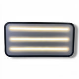 Anson PDR X-Factor Mini 14" PDR light with three horizontal LED strips and a black protective outer band.