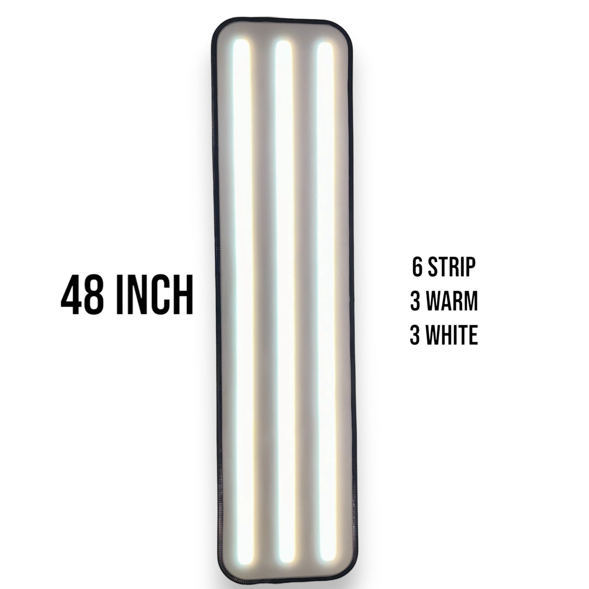 Anson PDR 48-inch PDR light with 6 strips, 3 warm and 3 white LEDs, for paintless dent repair.