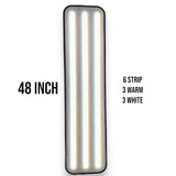 Anson PDR 48-inch PDR light with 6 strips, 3 warm and 3 white LEDs, for paintless dent repair.