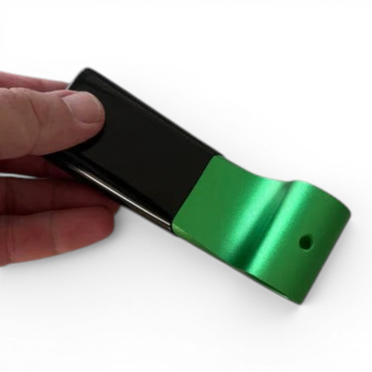 Anson PDR Black Plague Lateral Tension Adapters, black and green metal, offset design for PDR tools