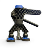 Anson PDR Black Plague Robo Legs with blue adjustable knob and feet, for Keco Robo Lifter.