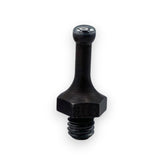 VIP PDR black stainless steel blending tip S small, designed for PDR, with hex head and threaded end.