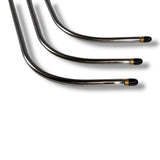 Anson PDR Swoop Compact Interchangeable Hub PDR rods with black tips and gold bands, designed for tight spaces.