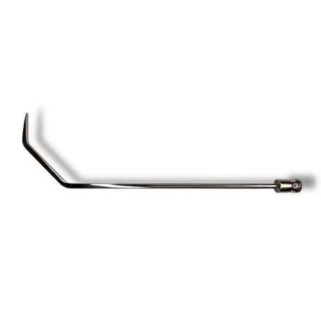 Anson PDR Danny Espinal tool, 13-inch metal rod with angled sharp tip and compact hub for precise door dent repair.