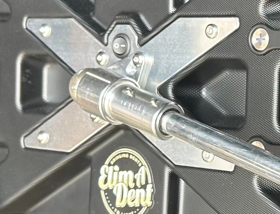 Anson PDR Elimadent X-Factor PDR light mount with silver metal arm and on/off switch.