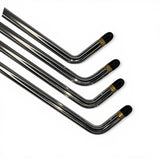 Anson PDR set of four stainless steel paintless dent repair rods with black capped ends and gold accents.