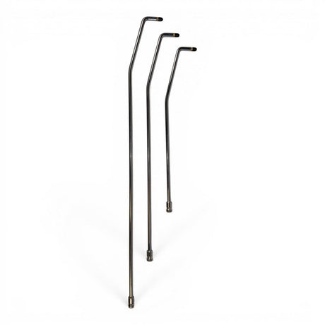Anson PDR Tequila Compact HUB double bend stainless steel rods in 18, 24, and 30 inch lengths with soft tips.