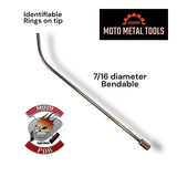 Anson PDR Tequila Moto Rods, 7/16 diameter bendable metal dent repair tool with identifiable rings on tip.